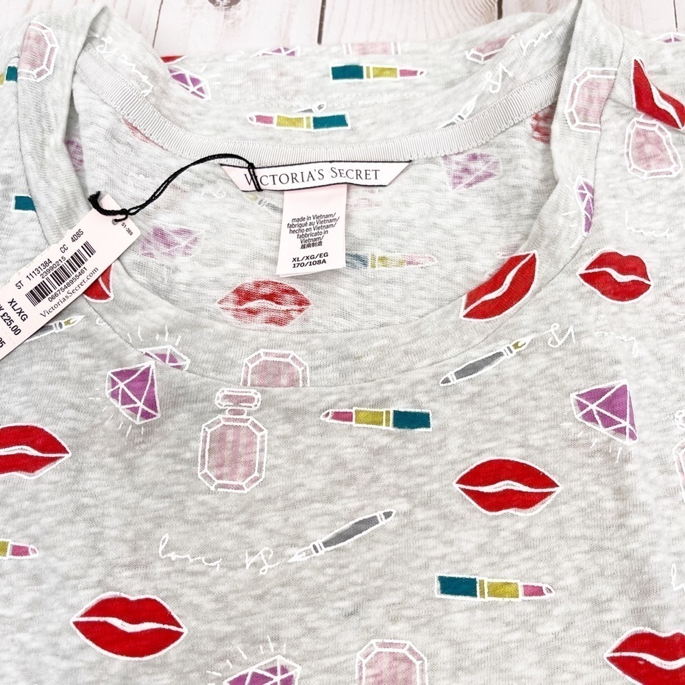 Victoria's Secret Fashion Print Top Tee Xlarge - Picture 3 of 4